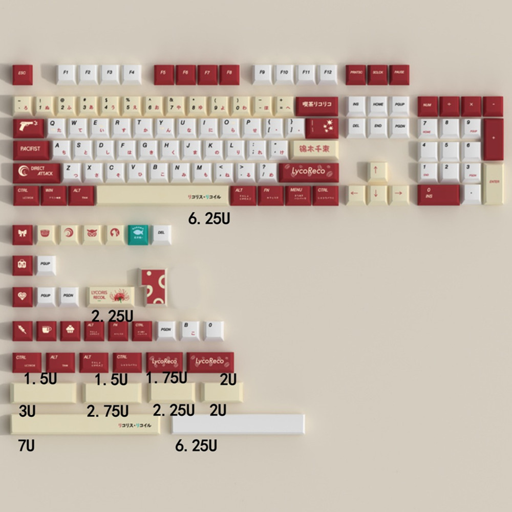 Lycoris Recoil Anime PBT Keyca – Gaming Keyboard Brand recenzja i cena
